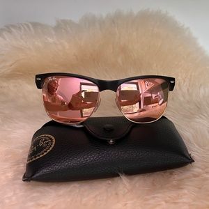 Ray Ban Rose Gold Sunglasses